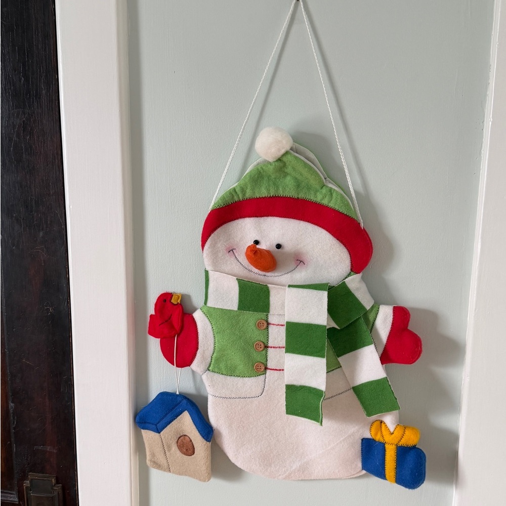 Snowman gift bag or Christmas “stocking”